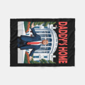 Trump Daddys Zuhause White House Fleecedecke (Vorderseite (Horizontal))