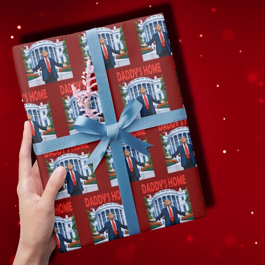 Trump Daddys Zuhause White House Geschenkwrap Geschenkpapier