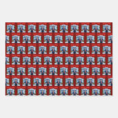 Trump Daddys Zuhause White House Geschenkwrap Geschenkpapier Set (Vorderseite)