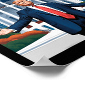 Trump Daddys Zuhause White House Poster (Ecke)