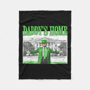 Trump Daddys Zuhause White House St Patricks Day 2 Fleecedecke