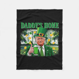 Trump Daddys Zuhause White House St Patricks Tag 2 Fleecedecke