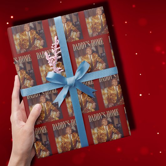 Trump Daddys Zuhause White House | Trump-Geschenk Geschenkpapier