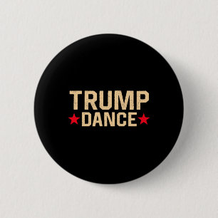 Trump Dance 2024 Qr 4547 Funny Trump Tanzcode Button