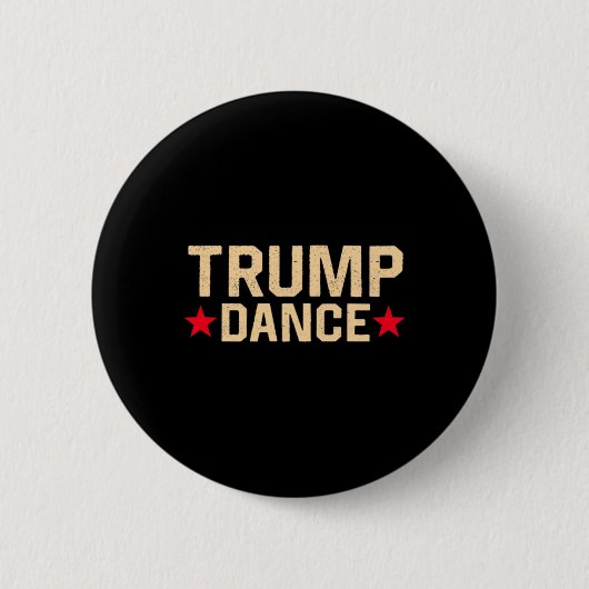 Trump Dance 2024 Qr 4547 Funny Trump Tanzcode Button (Vorderseite)
