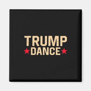 Trump Dance 2024 Qr 4547 Funny Trump Tanzcode Magnet
