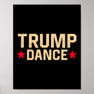 Trump Dance 2024 Qr 4547 Funny Trump Tanzcode Poster