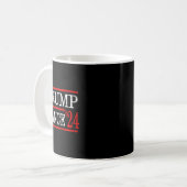 Trump Dance 2024 Trump Vance Funny Republican Poli Kaffeetasse (Vorderseite Links)