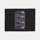 Trump Dance Fleecedecke (Vorderseite (Horizontal))