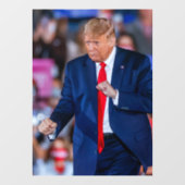 Trump Dance Funny Fensteraufkleber (Blatt)