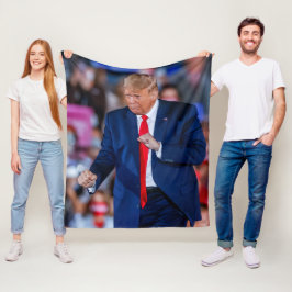 Trump Dance Funny Fleecedecke