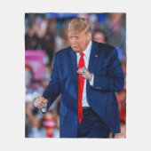Trump Dance Funny Fleecedecke (Vorderseite)