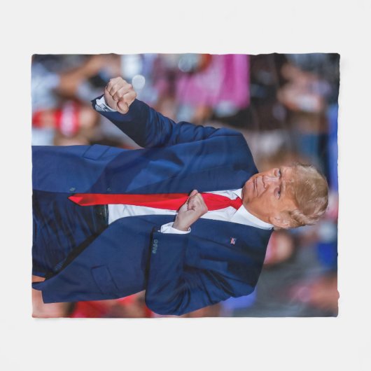 Trump Dance Funny Fleecedecke (Vorderseite (Horizontal))