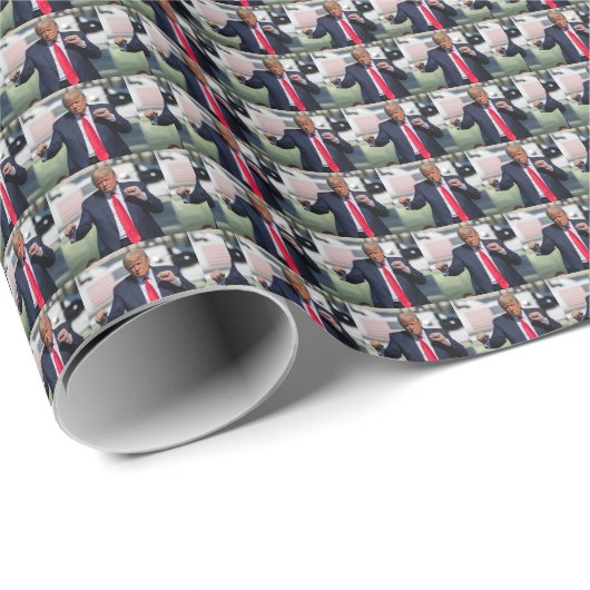 Trump Dance Funny Geschenkpapier (Rolleneckpunkt)