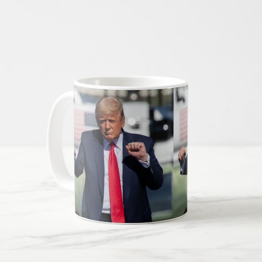 Trump Dance Funny Kaffeetasse (Vorderseite Links)