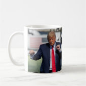 Trump Dance Funny Kaffeetasse (Links)