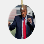 Trump Dance Funny Keramik Ornament (Rechts)
