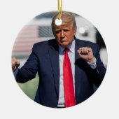 Trump Dance Funny Keramik Ornament (Vorne)