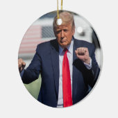 Trump Dance Funny Keramik Ornament (Links)