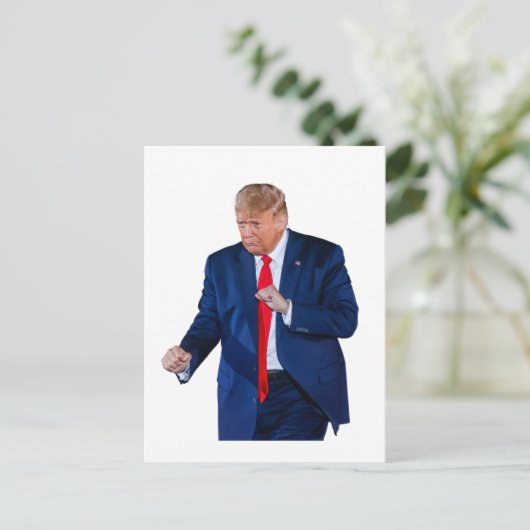 Trump Dance Funny Postkarte (Stehend Vorderseite)