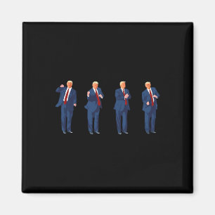 Trump Dance Funny Pro Trump 2024 Wahl Trump Präsid Magnet