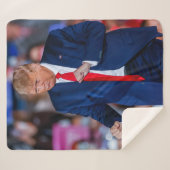 Trump Dance Funny Sherpadecke (Vorderseite (Horizontal))