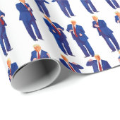 Trump Dance | Funny Trump tanzt Geschenk Geschenkpapier (Rolleneckpunkt)