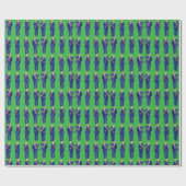 Trump Dance | Funny Trump tanzt grünes Geschenk Geschenkpapier (Flach)