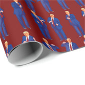 Trump Dance | Happy Trump tanzt Geschenk Geschenkpapier (Rolleneckpunkt)
