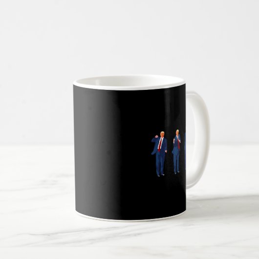 Trump Dance Pro Trump 2024 Trump Präsident Mega Kaffeetasse (VorderseiteRechts)