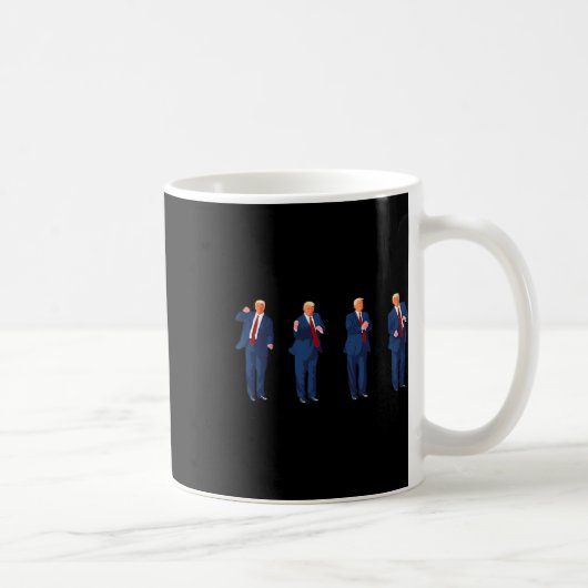 Trump Dance Pro Trump 2024 Trump Präsident Mega Kaffeetasse (Rechts)