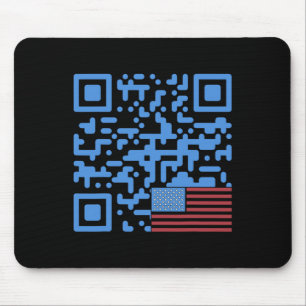 Trump Dance Qr Code Vintag US-Flagge Trump -Elefan Mousepad