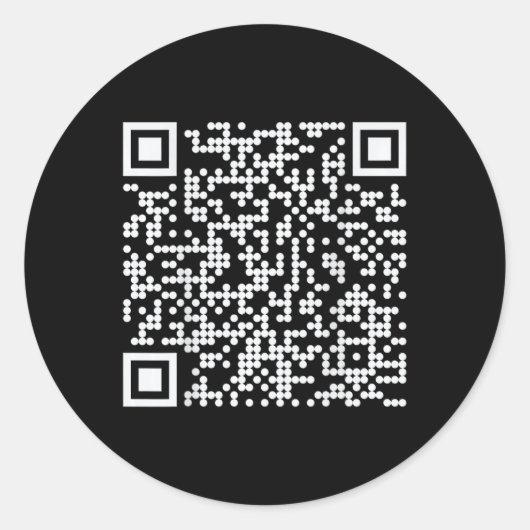 Trump Dance Qr Funny 45 47 Präsident Dance Code (o Runder Aufkleber (Vorderseite)