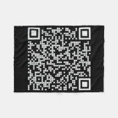 Trump Dance Qr Funny Präsident Trump Tanzcode Fleecedecke (Vorderseite (Horizontal))