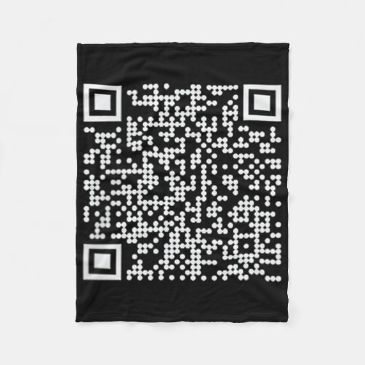 Trump Dance Qr Funny Präsident Trump Tanzcode Fleecedecke (Vorderseite)