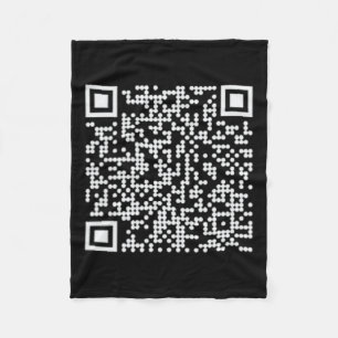 Trump Dance Qr Funny Präsident Trump Tanzcode Fleecedecke