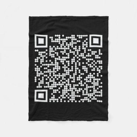 Trump Dance Qr Funny Präsident Trump Tanzcode Fleecedecke (Vorderseite)