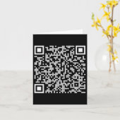 Trump Dance Qr Funny Präsident Trump Tanzcode Karte (Gelbe Blume)
