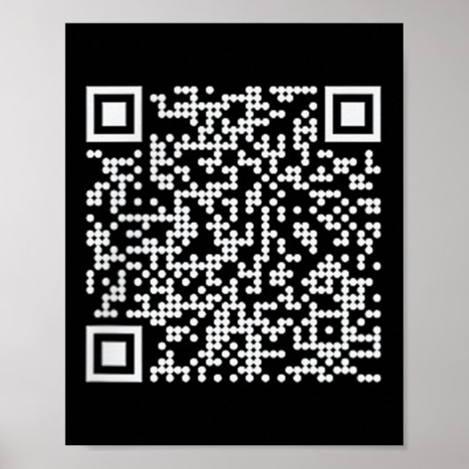 Trump Dance Qr Funny Präsident Trump Tanzcode Poster (Vorne)