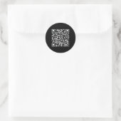 Trump Dance Qr Funny Präsident Trump Tanzcode Runder Aufkleber (Tasche)