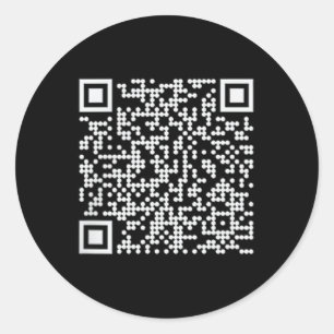Trump Dance Qr Funny Präsident Trump Tanzcode Runder Aufkleber