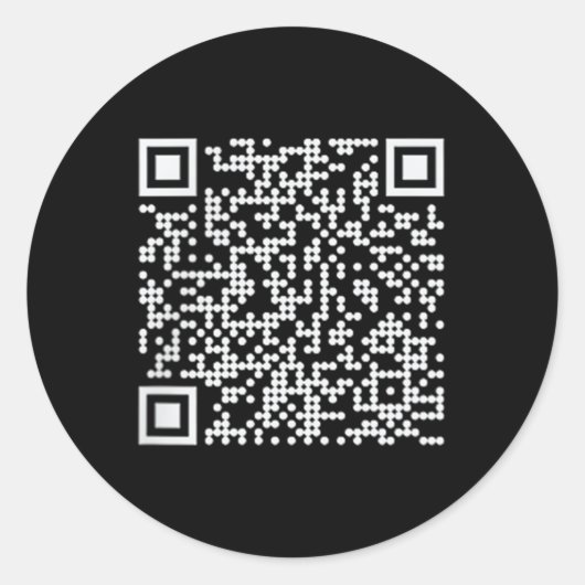 Trump Dance Qr Funny Präsident Trump Tanzcode Runder Aufkleber (Vorderseite)