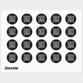 Trump Dance Qr Funny President Dance Code (auf der Runder Aufkleber (Blatt)