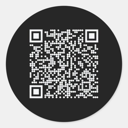 Trump Dance Qr Funny President Dance Code (auf der Runder Aufkleber (Vorderseite)