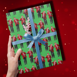 Trump Dance | Trump Weihnachtsmannmütze Claus Danc Geschenkpapier