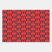 Trump Dance | Trump Weihnachtsmannmütze Claus Danc Geschenkpapier Set (Vorderseite 2)