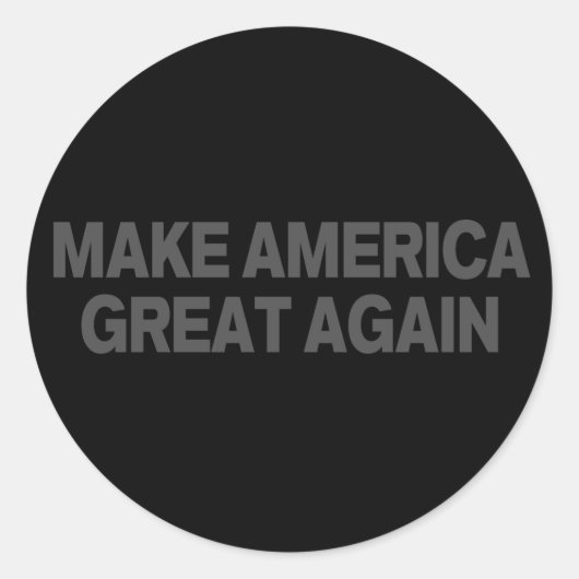 Trump Dark MAGA Runder Aufkleber (Vorderseite)
