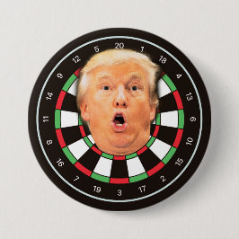 Trump Dartboard Funny Donald Dart Board Politische Button