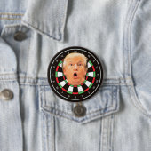 Trump Dartboard Funny Donald Dart Board Politische Button (Beispiel)