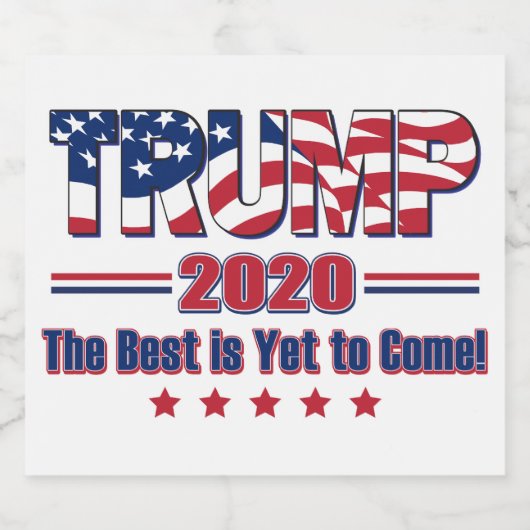 Trump - Das Beste steht noch aus Bierflaschenetikett (Einzelnes Label)